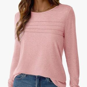 Women's size Medium Dusty Pink Long Sleeve Top NWOT